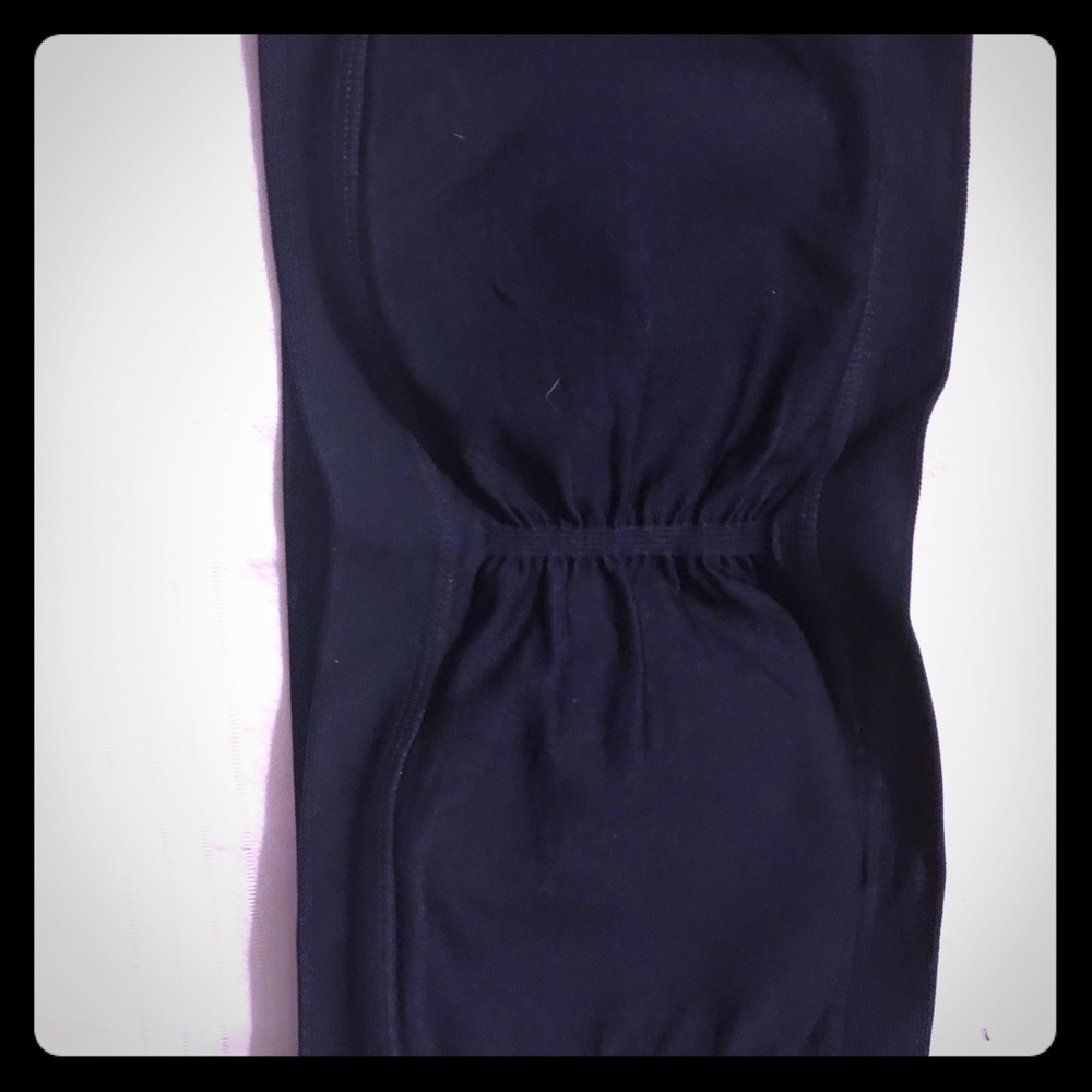 Navy bandeau bra size M NWT